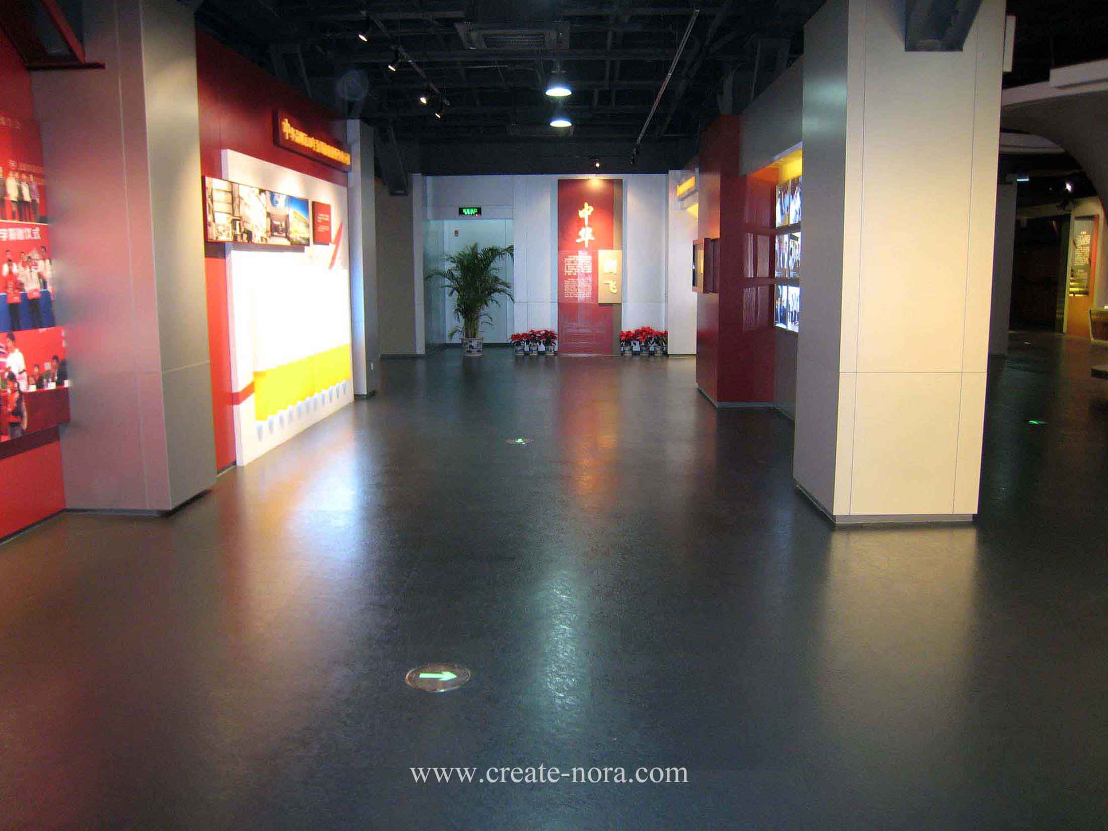 the photo of nora rubber flooring in Chunghwa Brand Culture Exhsibition Hall 9